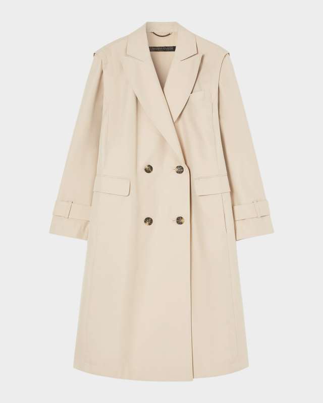 Plus Size Zanzero Convertible Cotton Twill Coat